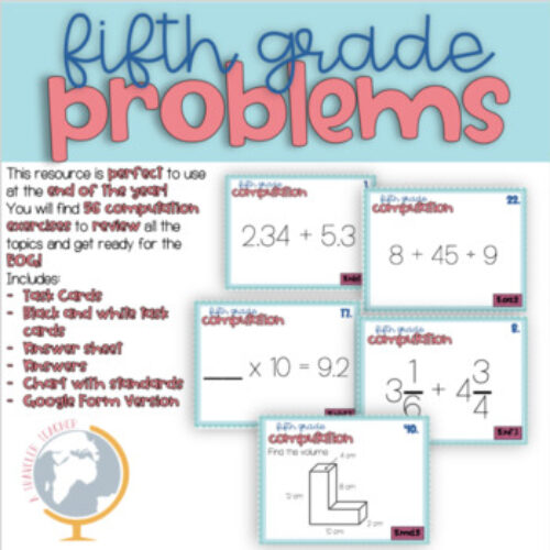 5th Grade Math review EOG Preparation Computation Problems's featured image