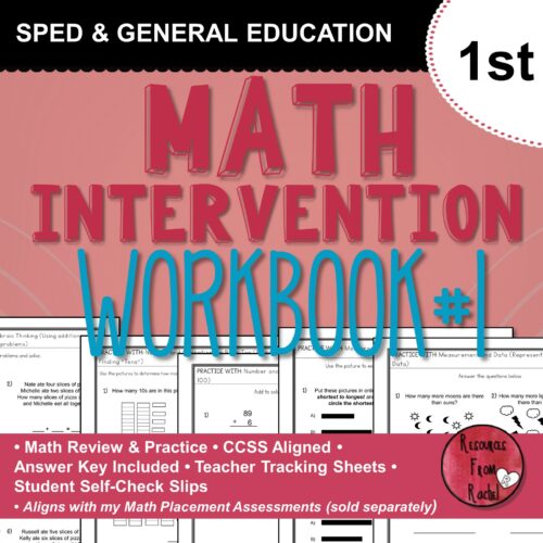 Math Intervention Workbook 1st grade book 1 Classful