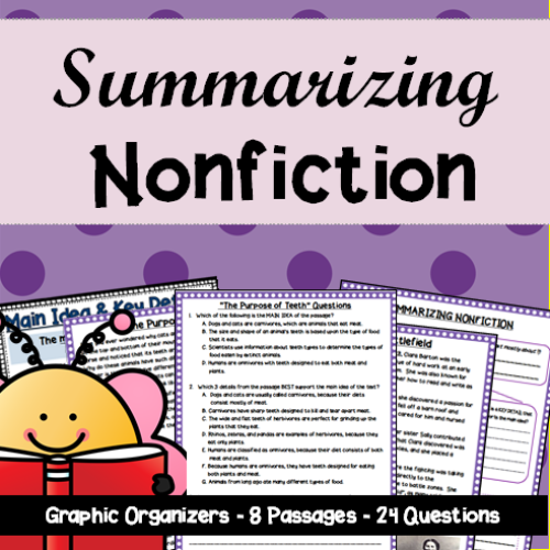 Summarizing Nonfiction: 8 Passages & Multiple-Choice Questions!'s featured image