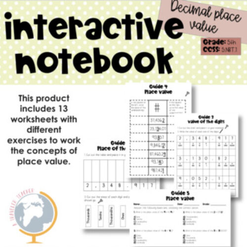 Decimal place value interactive notebook's featured image