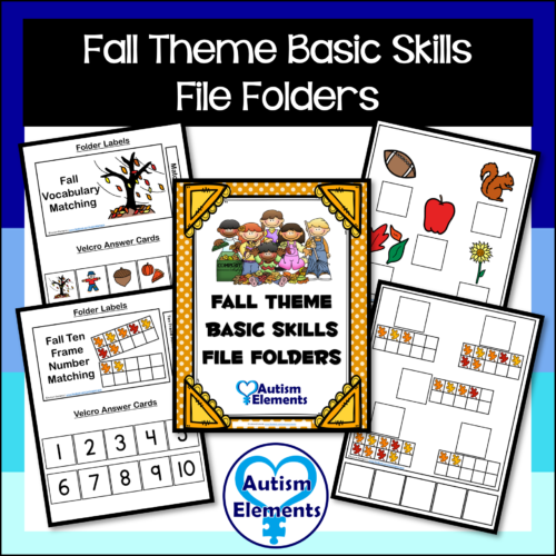 Fall Basic Skills File Folders- SPED & Autism Resources- Fall Theme's featured image