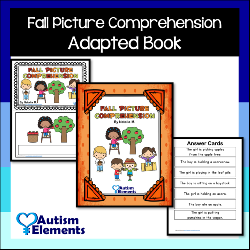 Fall Picture Comprehension Adapted Book- Seasons- SPED & Autism Resources's featured image