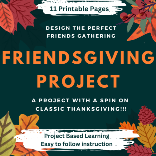 Thanksgiving Project Create a Friendsgiving Project Based Learning 11 printable pages's featured image