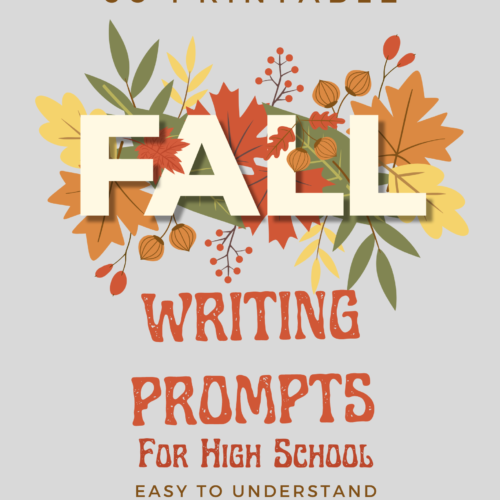 60 Fall Themed High School Writing Prompts printable pages's featured image