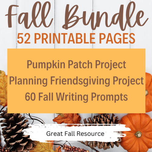 Fall Bundle Pumpkin Patch, fall writing prompts, and Friendsgiving Thanksgiving's featured image