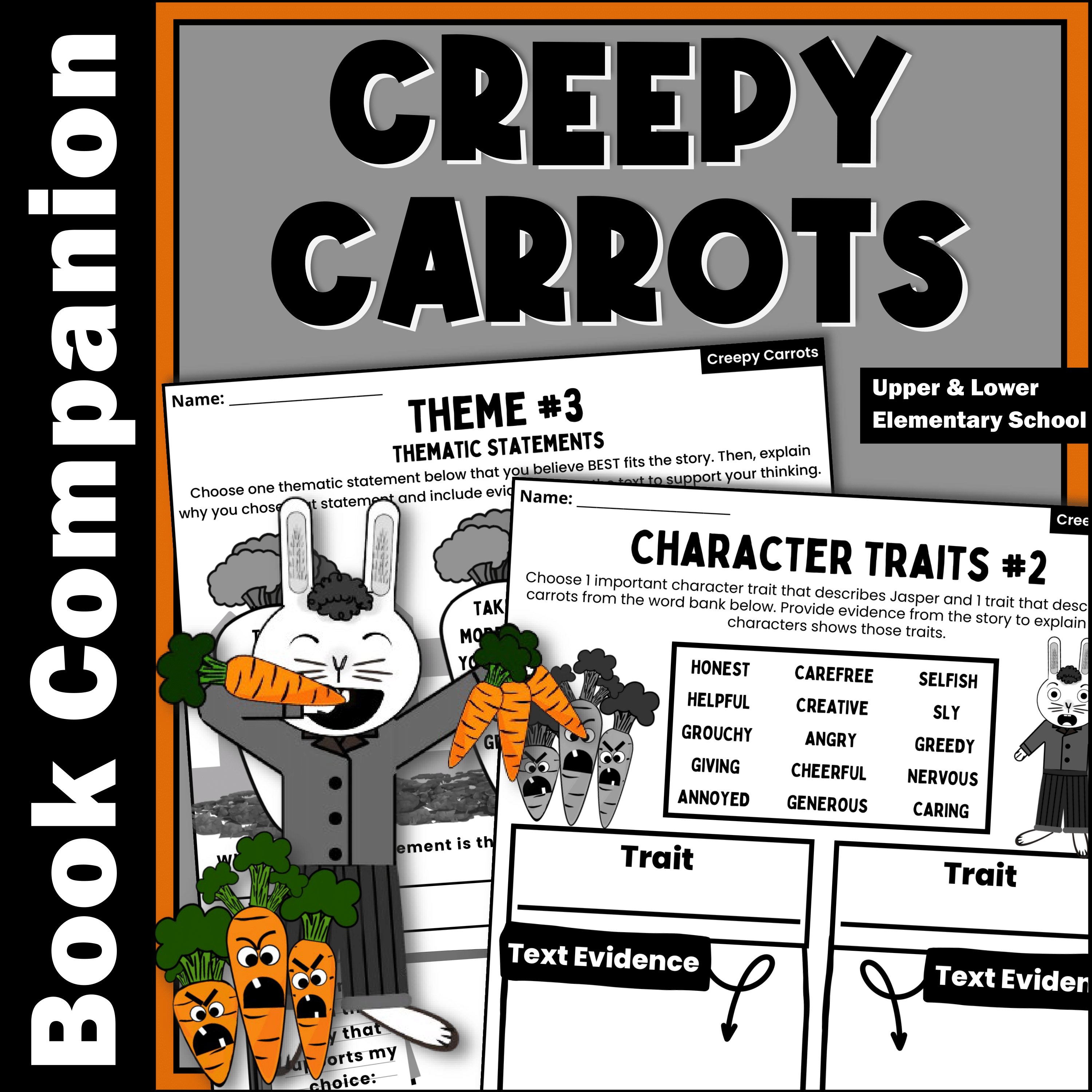 Creepy Carrots Interactive ReadAloud Activities Classful