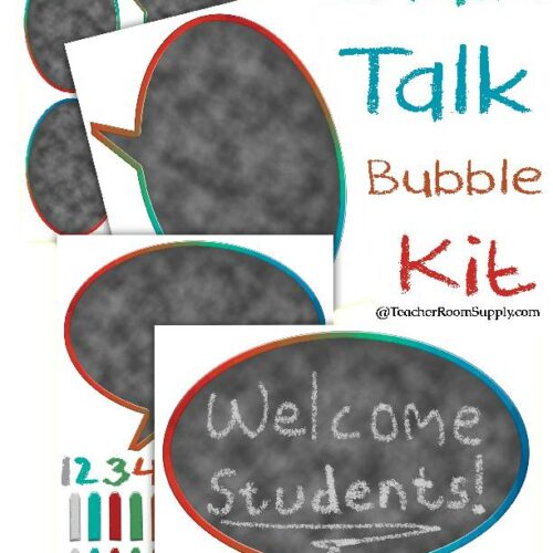 FREEBIE Chalk Talk Bubble Kit - Teacher Room Supply's featured image