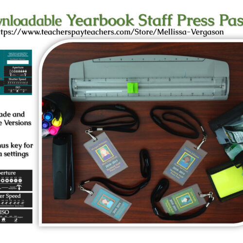 Editable Yearbook Staff Press Pass Template's featured image