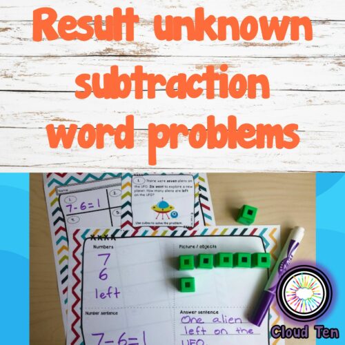 Result unknown subtraction word problems's featured image