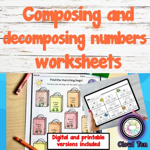 Composing and decomposing numbers worksheets's featured image