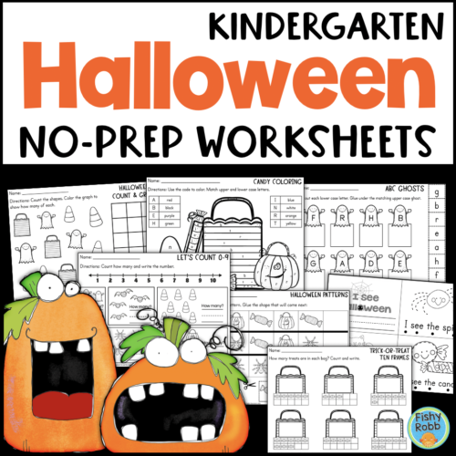 Halloween Math and Reading Worksheets Kindergarten's featured image