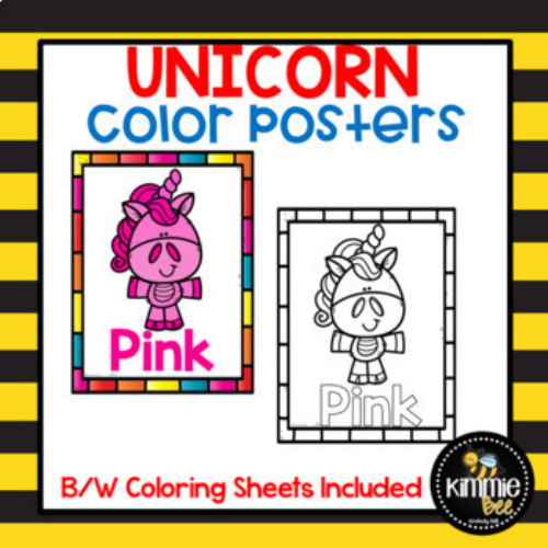 Unicorn Color Posters/Printable Coloring Sheets's featured image