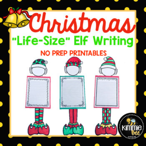Elf Christmas Holiday Writing Craft's featured image