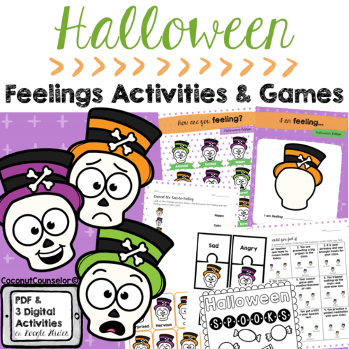 Halloween Emotions Activities, Games, and Worksheets's featured image
