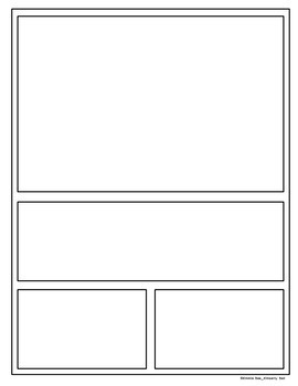 Printable Comic Book Writing Page Templates (No Lines) - Classful