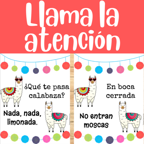 Spanish attention getters call and response llama la atención's featured image