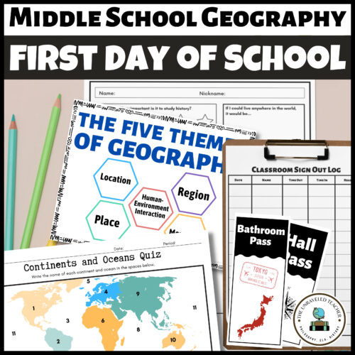 First Day of School Activities for Middle School Geography's featured image