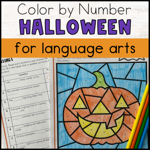 Halloween Coloring Pages Language Arts Color by Number's featured image