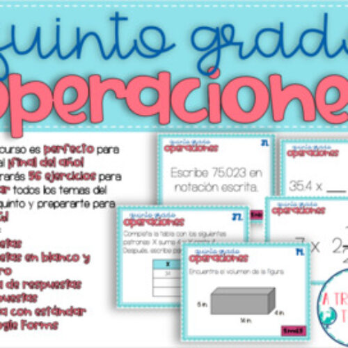 Repaso Matemáticas Quinto Grado Operaciones's featured image