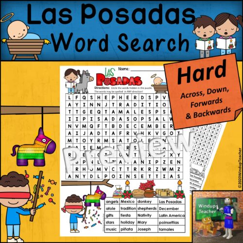 Las Posadas Word Search | HARD Puzzle | Ready to Go!'s featured image