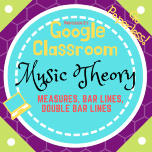Google Classroom DIGITAL Music Theory Lesson 6: Measures, Bar Lines, and Double Bar Lines - Self-Grading's featured image