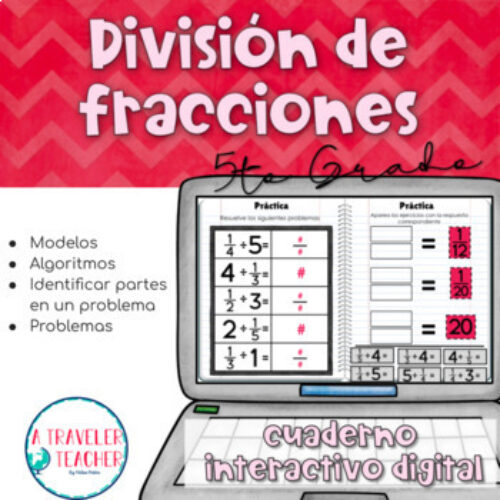 División de fracciones cuaderno interactivo digital's featured image