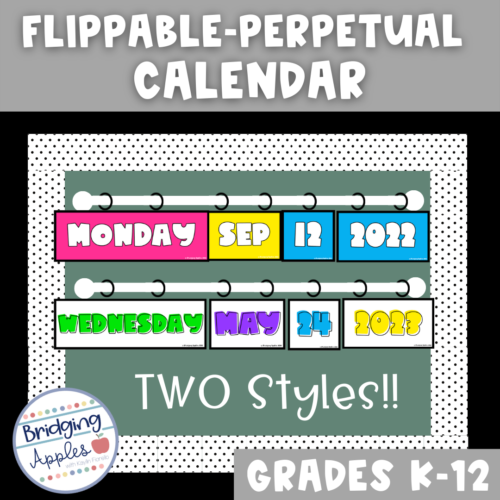 Flip Calendar | Bright Colors | Two Versions's featured image