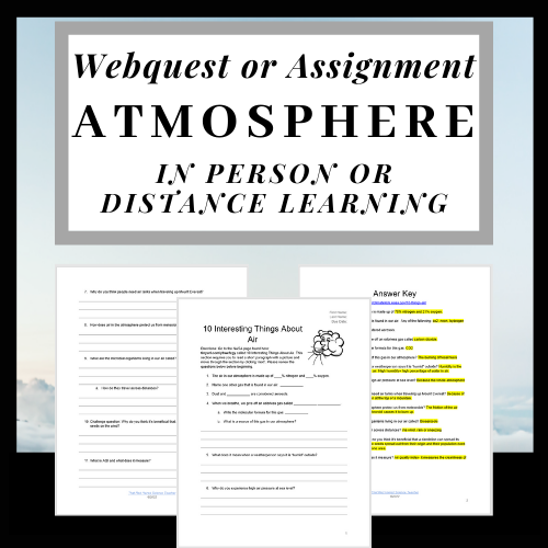 Introduction to Air & Atmosphere: Mini Webquest or Assignment's featured image