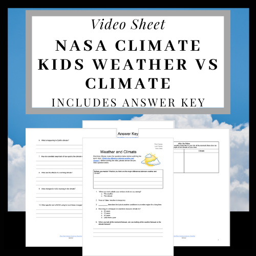 Weather and Climate Mini Video Sheet's featured image