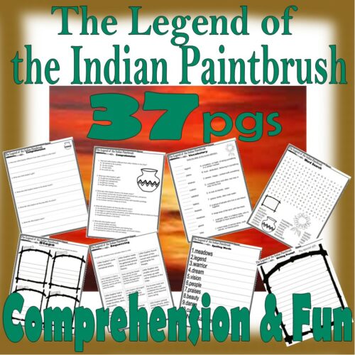 Legend of the Indian Paintbrush Literacy Book Study Companion Worksheets Native Americans Indigenous People's featured image