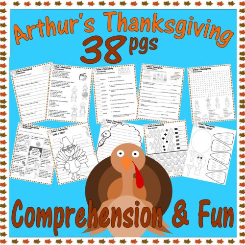 Arthur’s Thanksgiving Book Study Companion Reading Comprehension Literacy Quiz Worksheets's featured image