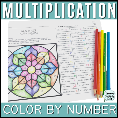 Multiplication Color By Number Multiplication Fact Fluency Activity's featured image
