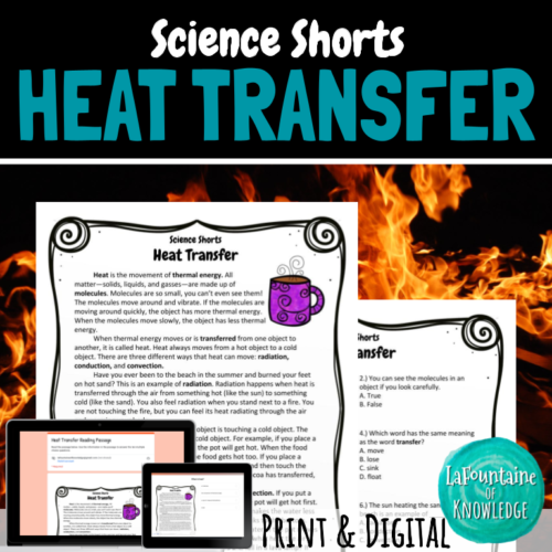 Heat Transfer Reading Comprehension Passage PRINT and DIGITAL's featured image