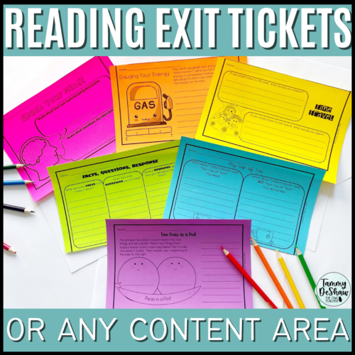 Reading Exit Tickets Exit Slips for Ticket Out The Door's featured image