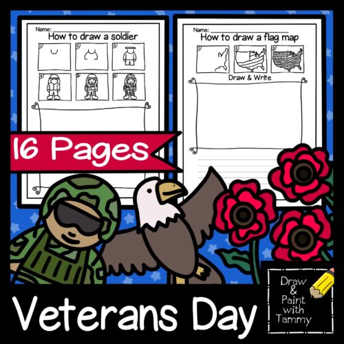 Directed Drawing Veterans Day How to Draw and Write Art Sub Lesson's featured image