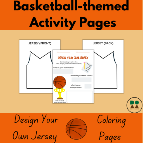 Design Your Own Jersey - Basketball Activity Sheets's featured image