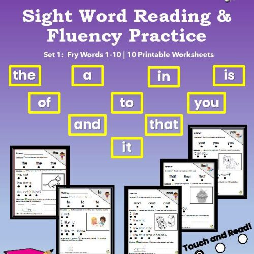 Sight Word Reading & Fluency Practice | Set 1: Fry Words 1-10's featured image