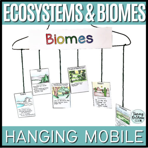 Ecosystems and Biomes Project Ecosystems Mobile & Activity - Classful