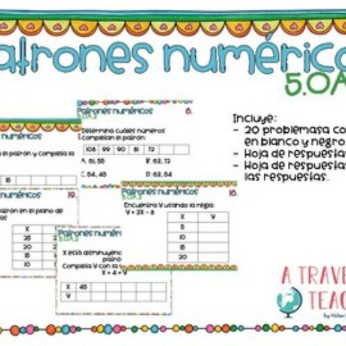 Patrones numéricos tarjetas problemas's featured image