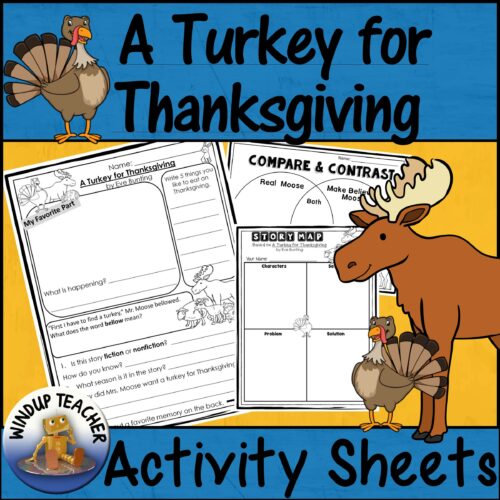 A Turkey for Thanksgiving Activity Sheets - Print & Go!'s featured image