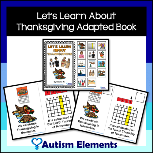 Learn About Thanksgiving Adapted Book- Thanksgiving- Autism & SPED Resources's featured image