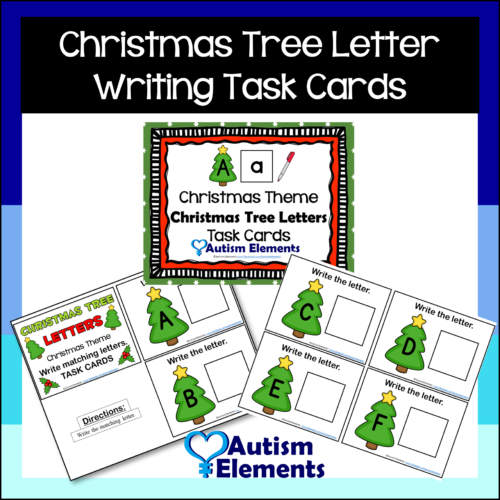 Christmas Letters Task Cards-Christmas/Winter- Autism & SPED Resources's featured image