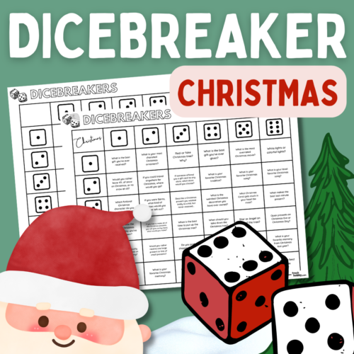 Dicebreaker CHRISTMAS! Holiday & Christmas Icebreaker Questions I Christmas Conversation Game's featured image
