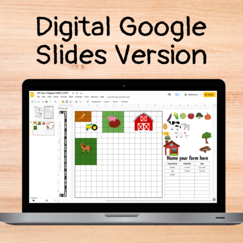 Area and Perimeter Design a Farm Challenge PRINT and DIGITAL - Classful