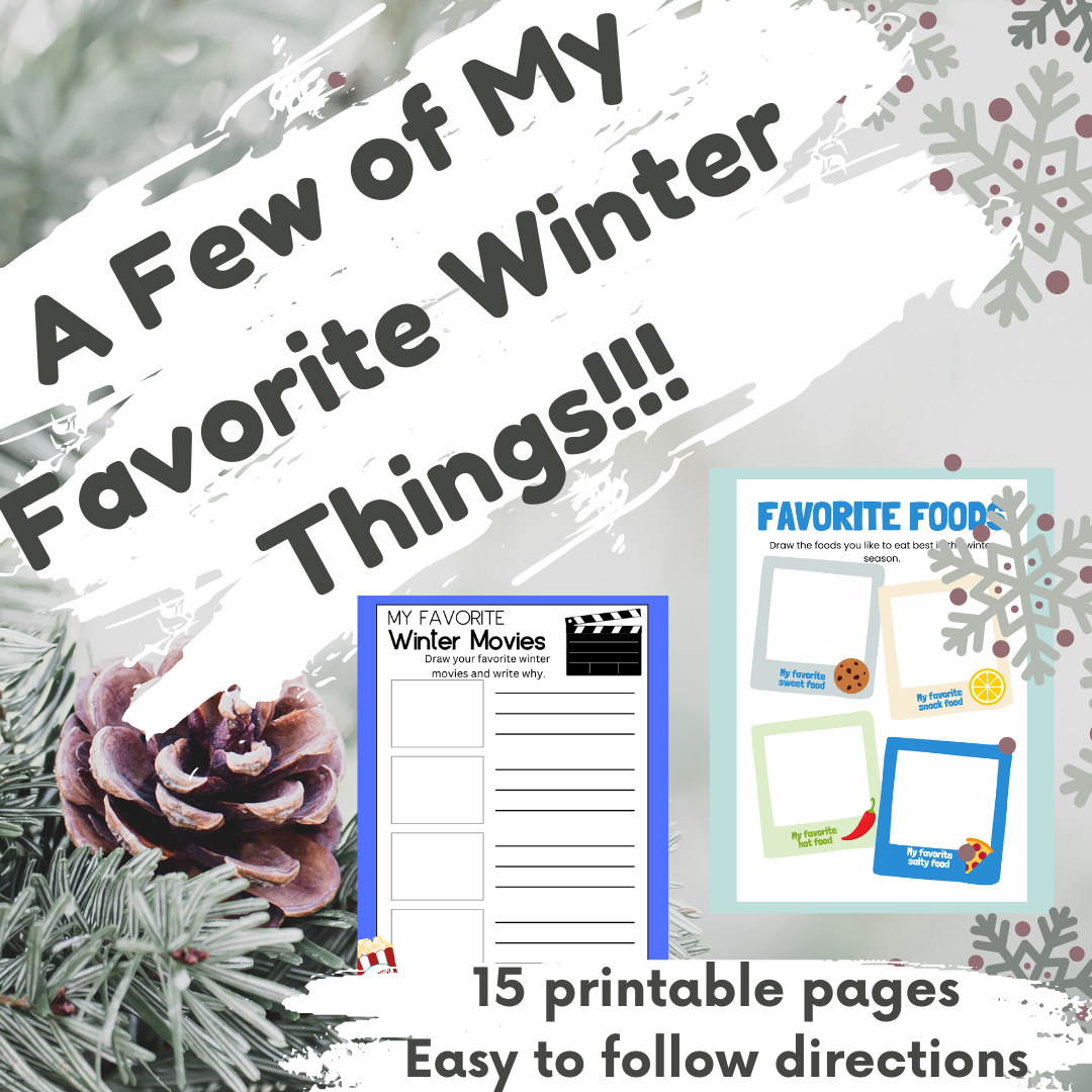 Free Printable My Favorite Things Worksheets for Students