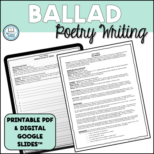 Ballad - Poetry Writing - Poem Writing Form to Guide Process's featured image