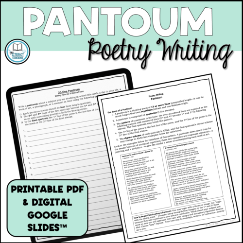Pantoum - Poetry Writing - Poem Writing Form to Guide Process - Classful