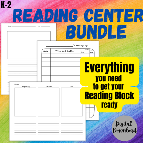Printable Reading logs, Draw and Respond Worksheets| Everything for your Reading Center's featured image