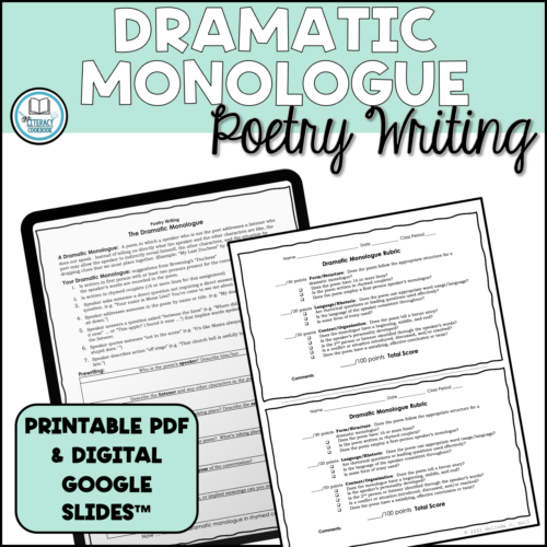Dramatic Monologue - Poetry Writing - Poem Writing Form to Guide Process's featured image