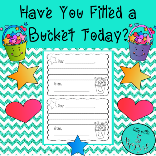 Have You Filled a Bucket Today Character Activity's featured image
